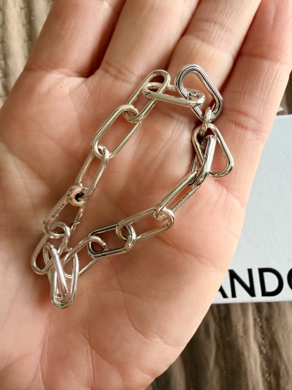 Pandora 7 inch  Link chain Bracelet - Picture 3 of 4